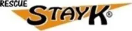 Rescue StayK logo featuring bold, stylized text with an orange accent. Represents animal rescue efforts and the StayK brand.